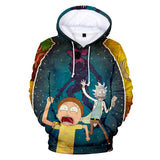 Hot Cartoon Rick and Morty 3D Print Cosplay Hoodie Pullover Sweatshirts Unisex Tracksuit Jumper