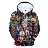 Hot Cartoon Rick and Morty 3D Print Cosplay Hoodie Pullover Sweatshirts Unisex Tracksuit Jumper