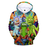 Hot Cartoon Rick and Morty 3D Print Cosplay Hoodie Pullover Sweatshirts Unisex Tracksuit Jumper