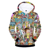 Hot Cartoon Rick and Morty 3D Print Cosplay Hoodie Pullover Sweatshirts Unisex Tracksuit Jumper