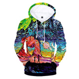 Hot Cartoon Rick and Morty 3D Print Cosplay Hoodie Pullover Sweatshirts Unisex Tracksuit Jumper