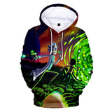 Hot Cartoon Rick and Morty 3D Print Cosplay Hoodie Pullover Sweatshirts Unisex Tracksuit Jumper