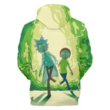 Hot Cartoon Rick and Morty 3D Print Cosplay Hoodie Pullover Sweatshirts Unisex Tracksuit Jumper