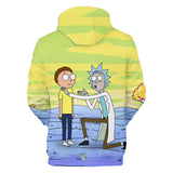 Hot Cartoon Rick and Morty 3D Print Cosplay Hoodie Pullover Sweatshirts Unisex Tracksuit Jumper