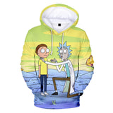 Hot Cartoon Rick and Morty 3D Print Cosplay Hoodie Pullover Sweatshirts Unisex Tracksuit Jumper