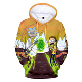 Hot Cartoon Rick and Morty 3D Print Cosplay Hoodie Pullover Sweatshirts Unisex Tracksuit Jumper
