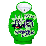 Hot Cartoon Rick and Morty 3D Print Cosplay Hoodie Pullover Sweatshirts Unisex Tracksuit Jumper