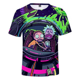 Rick and Morty Casual 3D Graphic T-shirts Unisex for Kids & Alduts