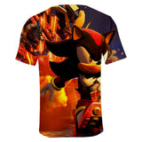 Hot Game Cartoon Sonic The Hedgehog 3D Printed Casual Sports T-Shirts Summer Top for Adult Kids