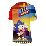 Hot Game Cartoon Sonic The Hedgehog 3D Printed Casual Sports T-Shirts Summer Top for Adult Kids