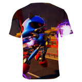 Hot Game Cartoon Sonic The Hedgehog 3D Printed Casual Sports T-Shirts Summer Top for Adult Kids