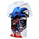 Hot Game Cartoon Sonic The Hedgehog 3D Printed Casual Sports T-Shirts Summer Top for Adult Kids