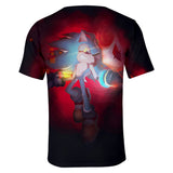 Hot Game Cartoon Sonic The Hedgehog 3D Printed Casual Sports T-Shirts Summer Top for Adult Kids