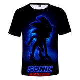 Hot Game Cartoon Sonic The Hedgehog 3D Printed Casual Sports T-Shirts Summer Top for Adult Kids