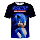 Hot Game Cartoon Sonic The Hedgehog 3D Printed Casual Sports T-Shirts Summer Top for Adult Kids