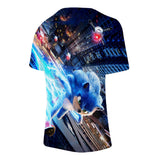 Hot Game Cartoon Sonic The Hedgehog 3D Printed Casual Sports T-Shirts Summer Top for Adult Kids