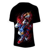 Hot Game Cartoon Sonic The Hedgehog 3D Printed Casual Sports T-Shirts Summer Top for Adult Kids
