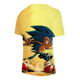 Hot Game Cartoon Sonic The Hedgehog 3D Printed Casual Sports T-Shirts Summer Top for Adult Kids