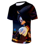 Hot Game Cartoon Sonic The Hedgehog 3D Printed Casual Sports T-Shirts Summer Top for Adult Kids