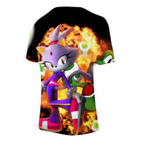 Hot Game Cartoon Sonic The Hedgehog 3D Printed Casual Sports T-Shirts Summer Top for Adult Kids