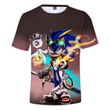 Hot Game Cartoon Sonic The Hedgehog 3D Printed Casual Sports T-Shirts Summer Top for Adult Kids