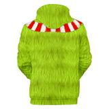 Christmas Cartoon The Grinch Cosplay Hoodie Sweatshirts Tracksuit Jumper Kids Adult