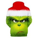 Christmas Cartoon The Grinch Cosplay Hoodie Sweatshirts Tracksuit Jumper Kids Adult