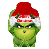 Christmas Cartoon The Grinch Cosplay Hoodie Sweatshirts Tracksuit Jumper Kids Adult
