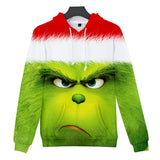 Christmas Cartoon The Grinch Cosplay Hoodie Sweatshirts Tracksuit Jumper Kids Adult