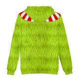 Christmas Cartoon The Grinch Cosplay Hoodie Sweatshirts Tracksuit Jumper Kids Adult