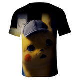 Hot Game Cartoon Pokeman Go Pikachu 3D Graphic Casual Sports T-Shirts Summer Plus Size Top