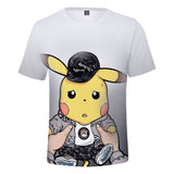 Hot Game Cartoon Pokeman Go Pikachu 3D Graphic Casual Sports T-Shirts Summer Plus Size Top