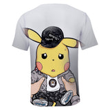 Hot Game Cartoon Pokeman Go Pikachu 3D Graphic Casual Sports T-Shirts Summer Plus Size Top