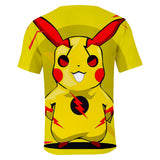 Hot Game Cartoon Pokeman Go Pikachu 3D Graphic Casual Sports T-Shirts Summer Plus Size Top