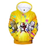 Hot Game Danganronpa Cartoon Cosplay Yellow Hoodie Pullover Sweatshirts Unisex Tracksuit Jumper