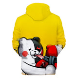 Hot Game Danganronpa Cartoon Cosplay Yellow Hoodie Pullover Sweatshirts Unisex Tracksuit Jumper