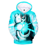 Hot Game Danganronpa Cartoon Cosplay Light Blue Hoodie Pullover Sweatshirts Unisex Tracksuit Jumper