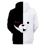 Hot Game Danganronpa Cartoon Cosplay Black White Hoodie Pullover Sweatshirts Unisex Tracksuit Jumper