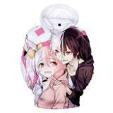 Hot Game Danganronpa Cartoon Cosplay White Hoodie Pullover Sweatshirts Unisex Tracksuit Jumper