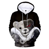 Hot Game Danganronpa Cartoon Cosplay Black Hoodie Pullover Sweatshirts Unisex Tracksuit Jumper