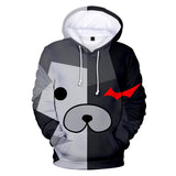 Hot Game Danganronpa Cartoon Cosplay Black Hoodie Pullover Sweatshirts Unisex Tracksuit Jumper