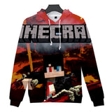 Hot Game Minecraft Unisex Jumper Casual 3D Sportswear Hoodies for Kids Teen Adult