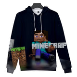 Hot Game Minecraft Unisex Jumper Casual 3D Sportswear Hoodies for Kids Teen Adult
