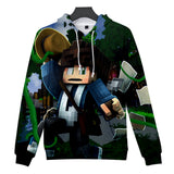 Hot Game Minecraft Unisex Jumper Casual 3D Sportswear Hoodies for Kids Teen Adult