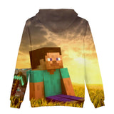 Hot Game Minecraft Jumper Casual 3D Sportswear Hoodies for Kids Teen Adult