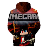 Hot Game Minecraft Unisex Jumper Casual 3D Sportswear Hoodies for Kids Teen Adult