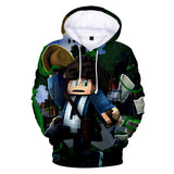 Hot Game Minecraft Unisex Jumper Casual 3D Sportswear Hoodies for Kids Teen Adult