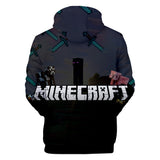 Hot Game Minecraft Unisex Jumper Casual 3D Sportswear Hoodies for Kids Teen Adult