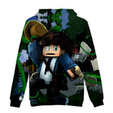 Hot Game Minecraft Unisex Jumper Casual 3D Sportswear Hoodies for Kids Teen Adult