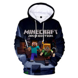 Hot Game Minecraft Unisex Jumper Casual 3D Sportswear Hoodies for Kids Teen Adult